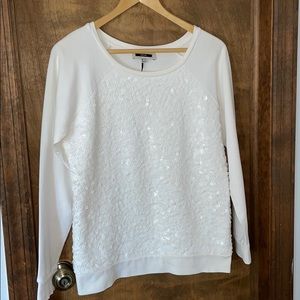 Ipekyol Embellished Off White Sweatshirt Sz M